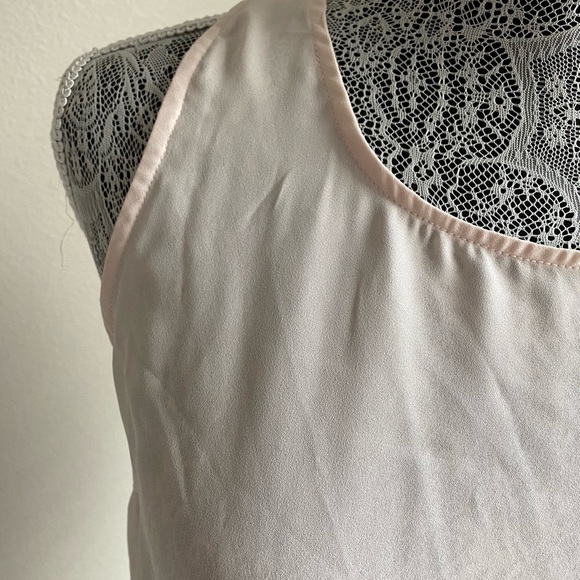 Blush Pink Chiffon Tank Top - Picture 2 of 7
